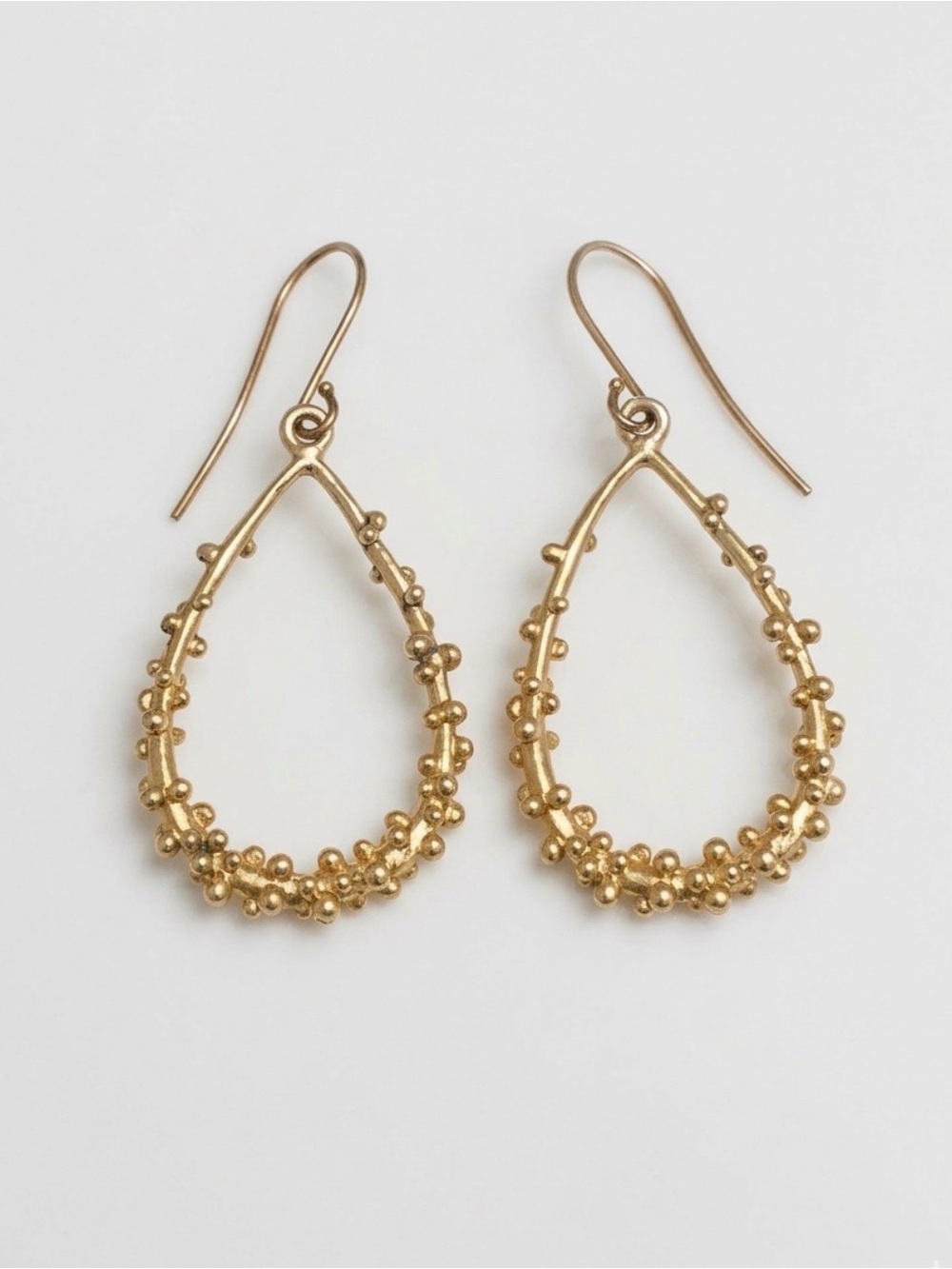 Gold-tone Beaded Dangle Earrings - Women Jewelry